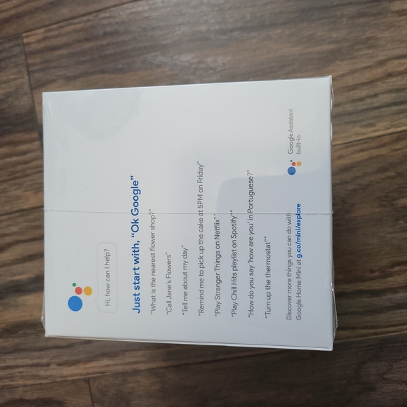 Google Home Mini (Chalk) Unopened - Picture 4 of 5